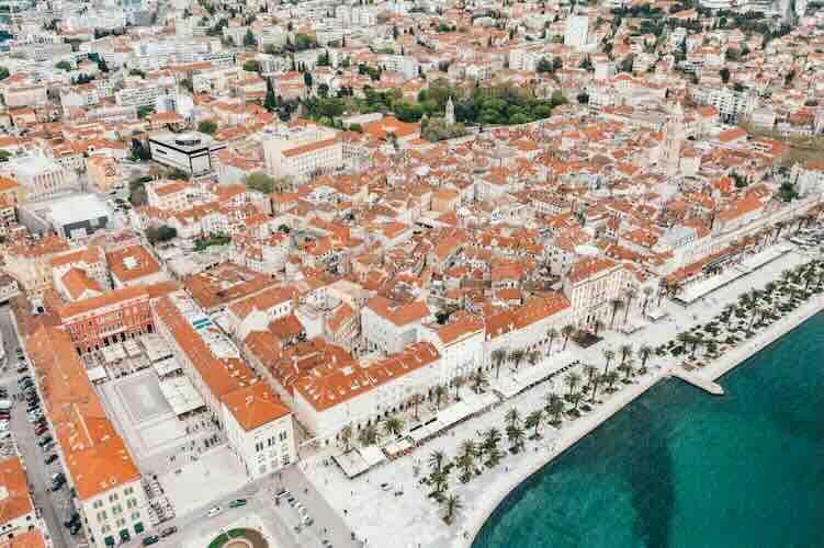 palaca areal view