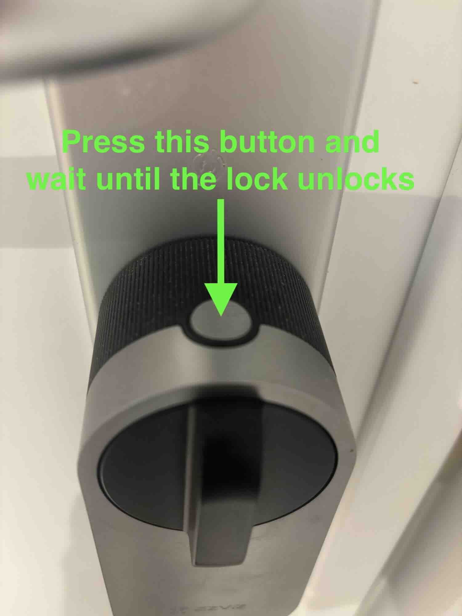 Unlocking the front door from inside