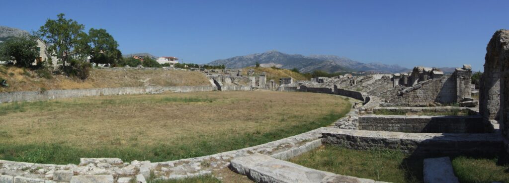Roman amphitheatre of Salona near Solin, Croatia